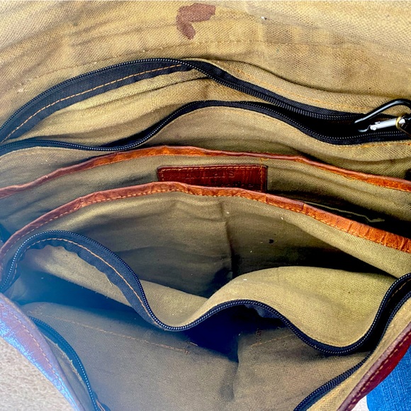 Passion Leather Messenger Bag for Men, genuine leather brown work laptop bag - Picture 8 of 16